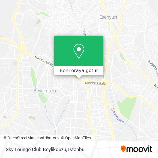 Sky Lounge Club Beylikduzu harita