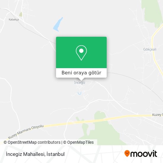 İncegiz Mahallesi harita