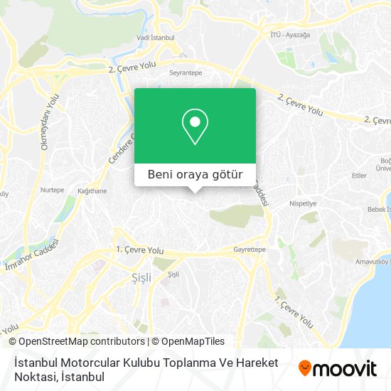 İstanbul Motorcular Kulubu Toplanma Ve Hareket Noktasi harita