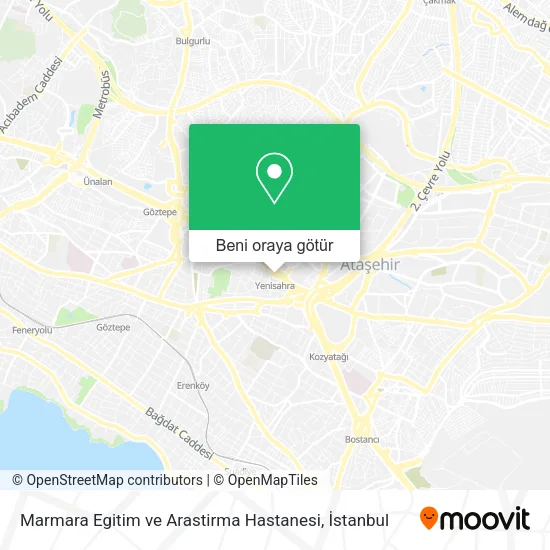 Marmara Egitim ve Arastirma Hastanesi harita