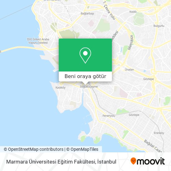 Marmara Üniversitesi Eğitim Fakültesi harita
