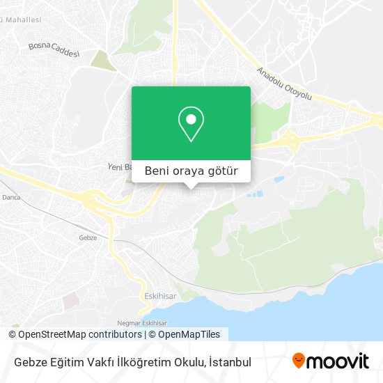 Gebze Eğitim Vakfı İlköğretim Okulu harita