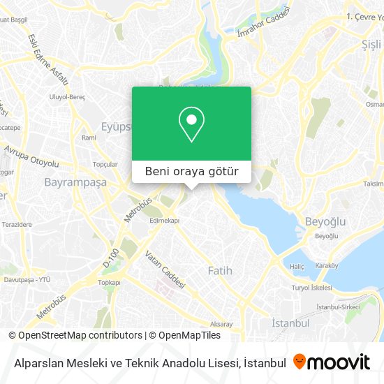 Alparslan Mesleki ve Teknik Anadolu Lisesi harita