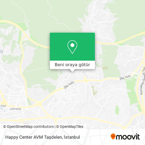 Happy Center AVM Taşdelen harita