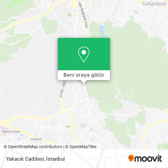 Yakacık Caddesi harita