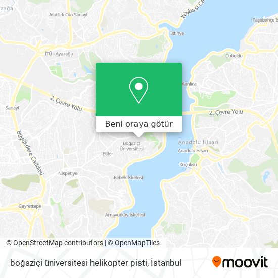 boğaziçi üniversitesi helikopter pisti harita