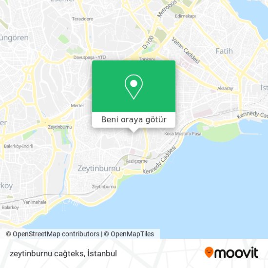 zeytinburnu cağteks harita