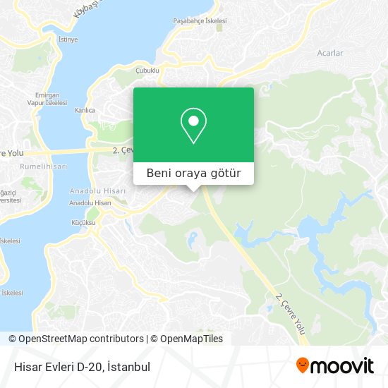 Hisar Evleri D-20 harita