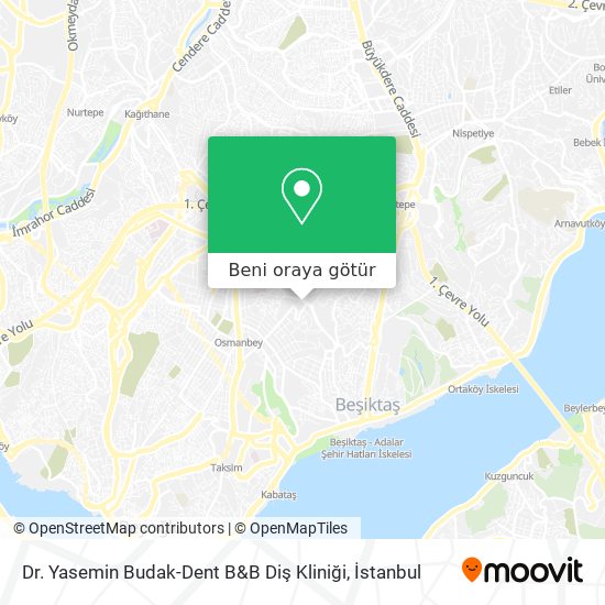 Dr. Yasemin Budak-Dent B&B Diş Kliniği harita