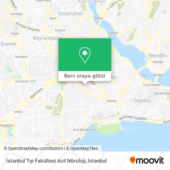 İstanbul Tıp Fakültesi Acil Nöroloji harita