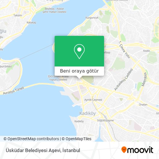 Üsküdar Belediyesi Aşevi harita