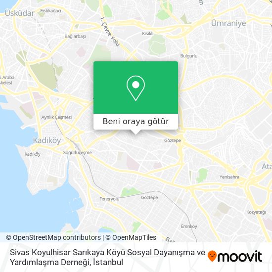 Sivas Koyulhisar Sarıkaya Köyü Sosyal Dayanışma  ve Yardımlaşma Derneği harita