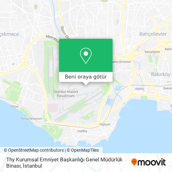 Thy Kurumsal Emniyet Başkanlığı Genel Müdürlük Binası harita