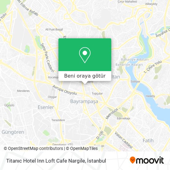 Titanıc Hotel Inn Loft Cafe Nargile harita