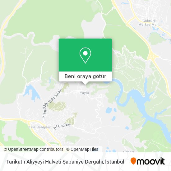 Tarikat-ı Aliyyeyi Halveti Şabaniye Dergâhı harita
