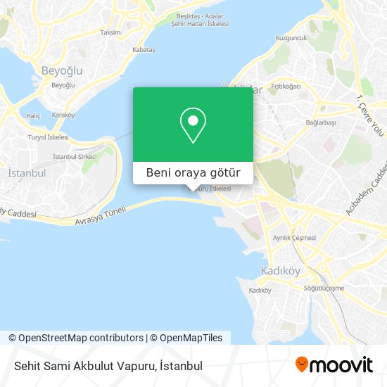 Sehit Sami Akbulut Vapuru harita