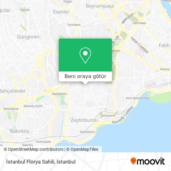 İstanbul Florya Sahili harita