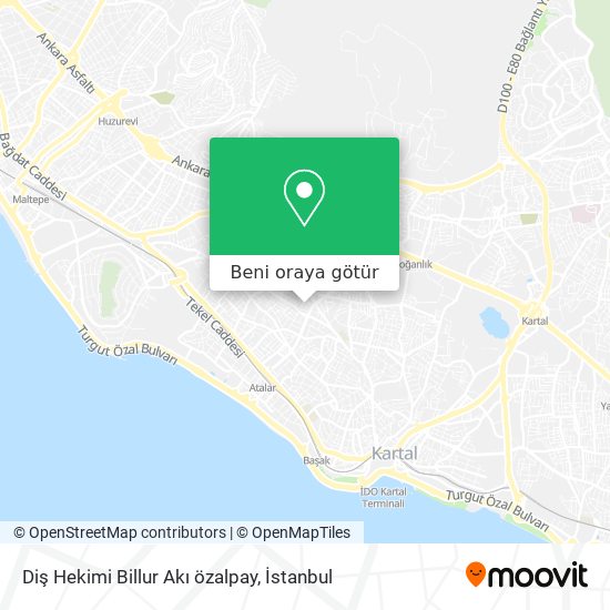 Diş Hekimi Billur Akı özalpay harita