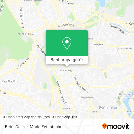 Betül Gelinlik Moda Evi harita