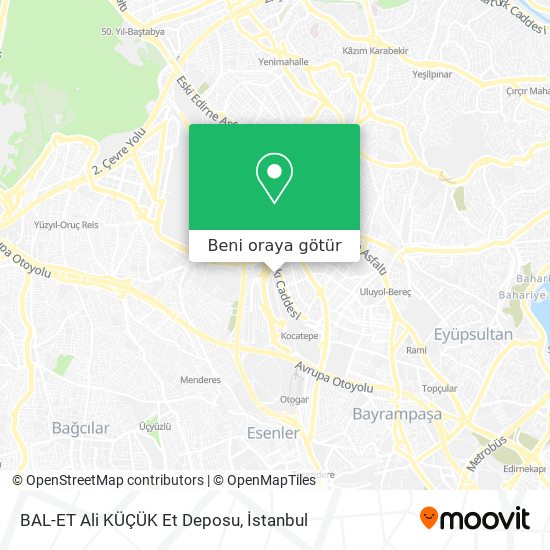 BAL-ET Ali KÜÇÜK Et Deposu harita