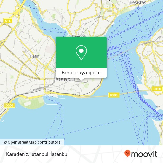 Karadeniz, Istanbul harita