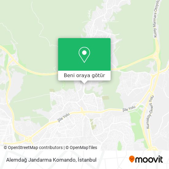 Alemdağ Jandarma Komando harita