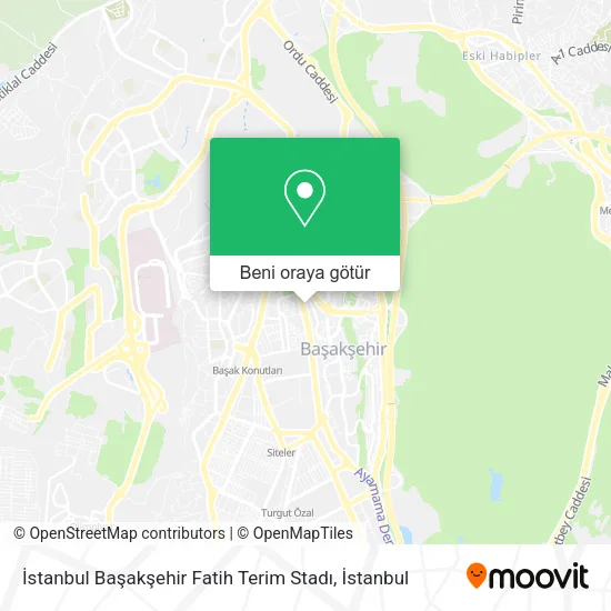 İstanbul Başakşehir Fatih  Terim Stadı harita