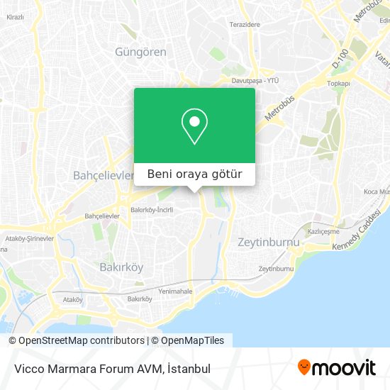 Vicco Marmara Forum AVM harita