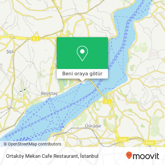 Ortaköy Mekan Cafe Restaurant harita