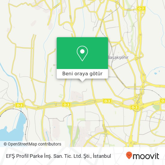 EFŞ Profil Parke İnş. San. Tic. Ltd. Şti. harita