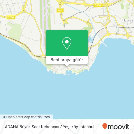 ADANA Büyük Saat Kebapçısı / Yeşilköy harita