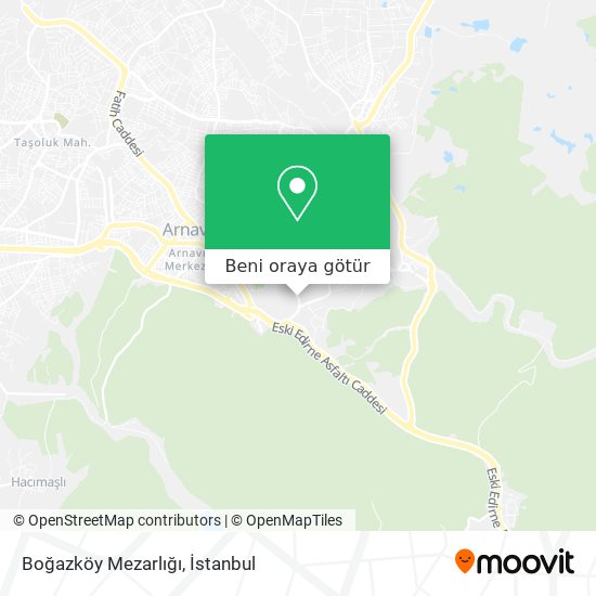 Boğazköy Mezarlığı harita