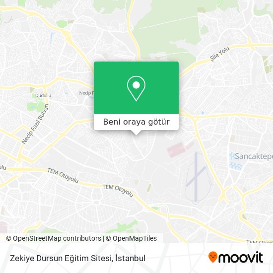 Zekiye Dursun Eğitim Sitesi harita