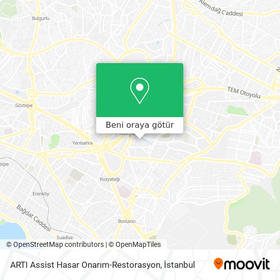 ARTI Assist Hasar Onarım-Restorasyon harita