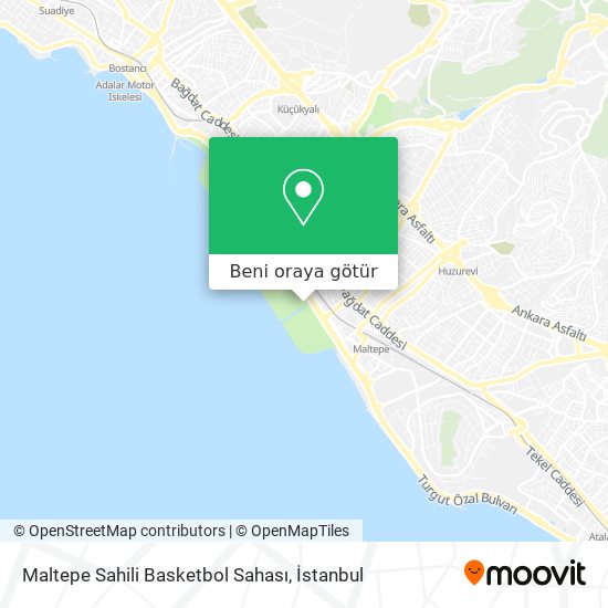 Maltepe Sahili Basketbol Sahası harita