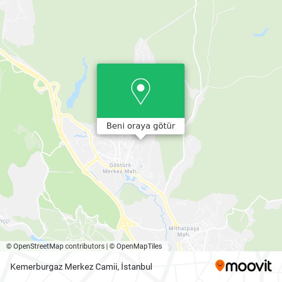 Kemerburgaz Merkez Camii harita