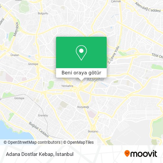 Adana Dostlar Kebap harita