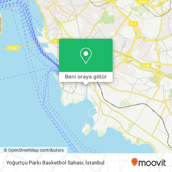 Yoğurtçu Parkı Basketbol Sahası harita