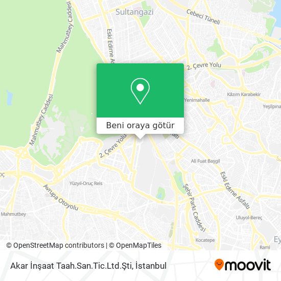 Akar İnşaat Taah.San.Tic.Ltd.Şti harita