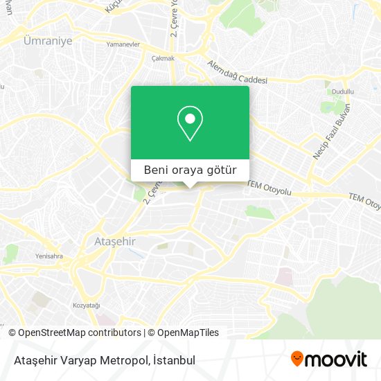 Ataşehir Varyap Metropol harita