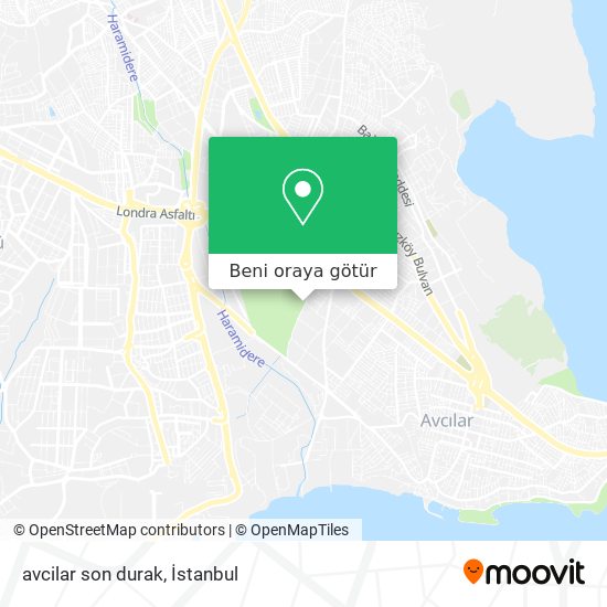 avcilar son durak harita