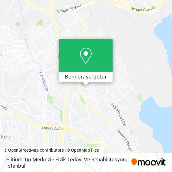Elitium Tıp Merkezi - Fizik Tedavi Ve Rehabilitasyon harita