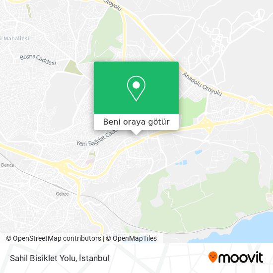 Sahil Bisiklet Yolu harita