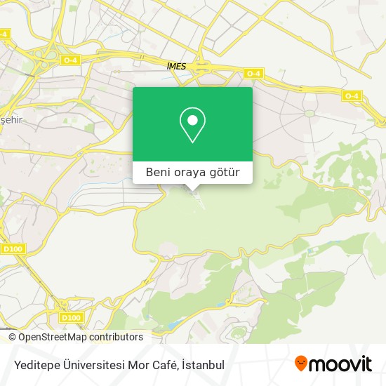 Yeditepe Üniversitesi Mor Café harita