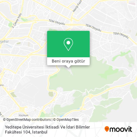 Yeditepe Üniversitesi İktisadi Ve İdari Bilimler Fakültesi 104 harita