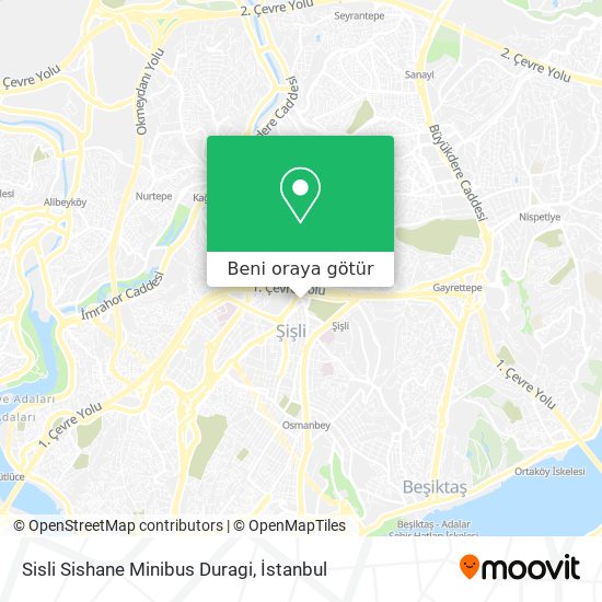 Sisli Sishane Minibus Duragi harita