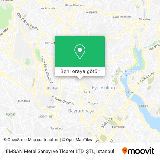 EMSAN Metal Sanayı ve Ticaret LTD. ŞTÍ. harita