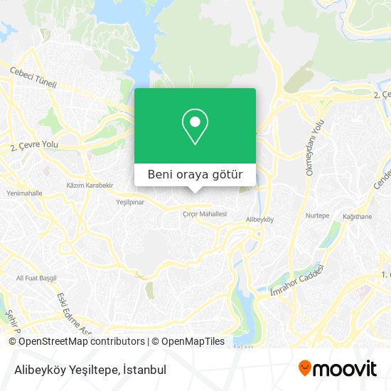 Alibeyköy Yeşiltepe harita