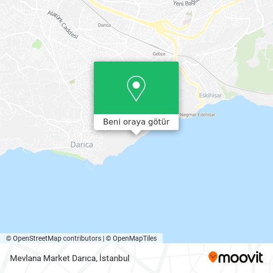 Mevlana Market Darıca harita