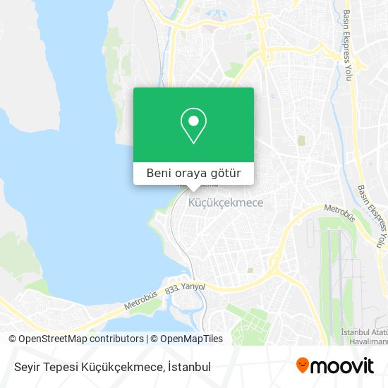 Seyir Tepesi Küçükçekmece harita